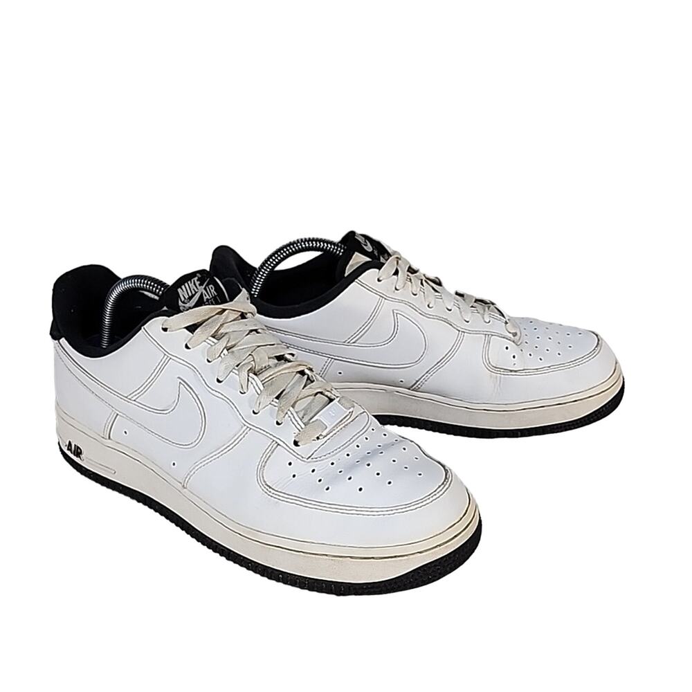 Nike Air Force One AF1 White and Black Low Mens Size 8.5